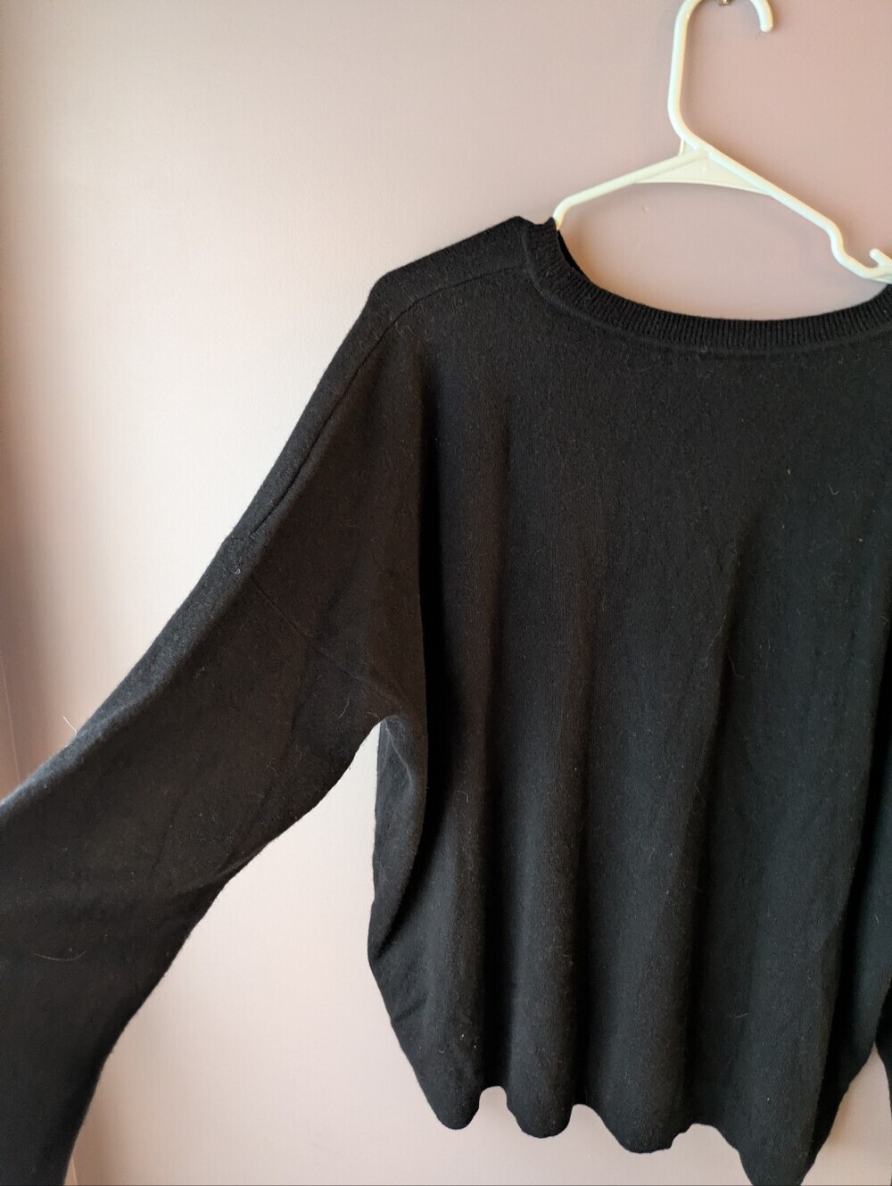 J. Crew Black Cashmere Sweater XL